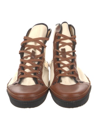 Gucci Canvas Colorblock Pattern Sneakers