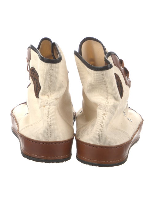 Gucci Canvas Colorblock Pattern Sneakers