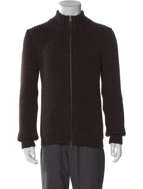 Gucci Wool Mock Neck Cardigan