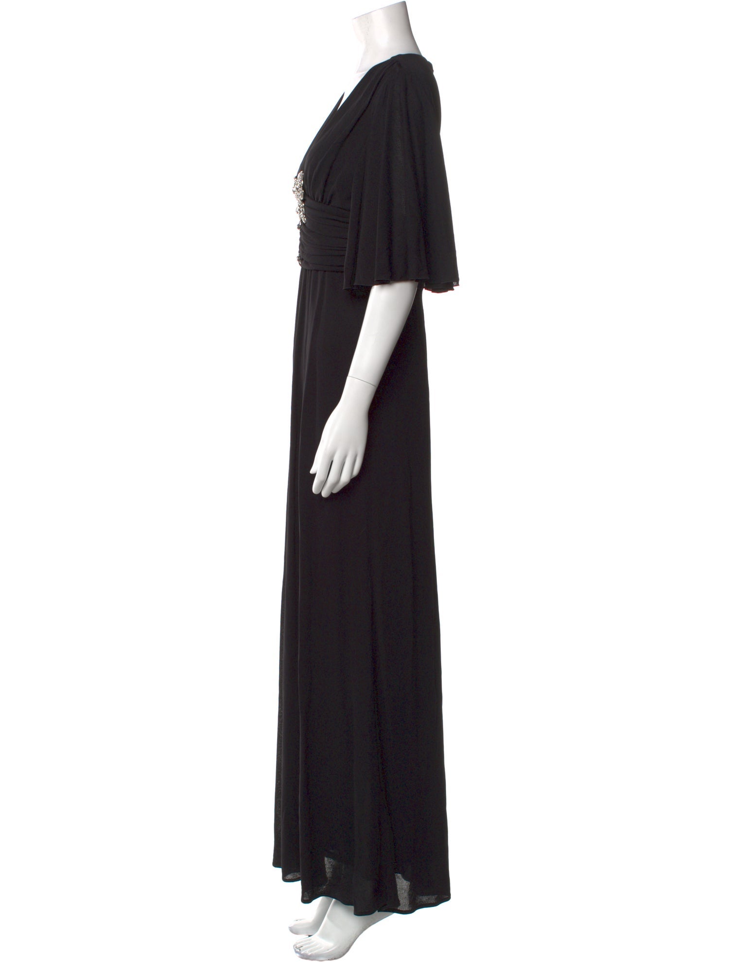 Gucci V-Neck Long Dress