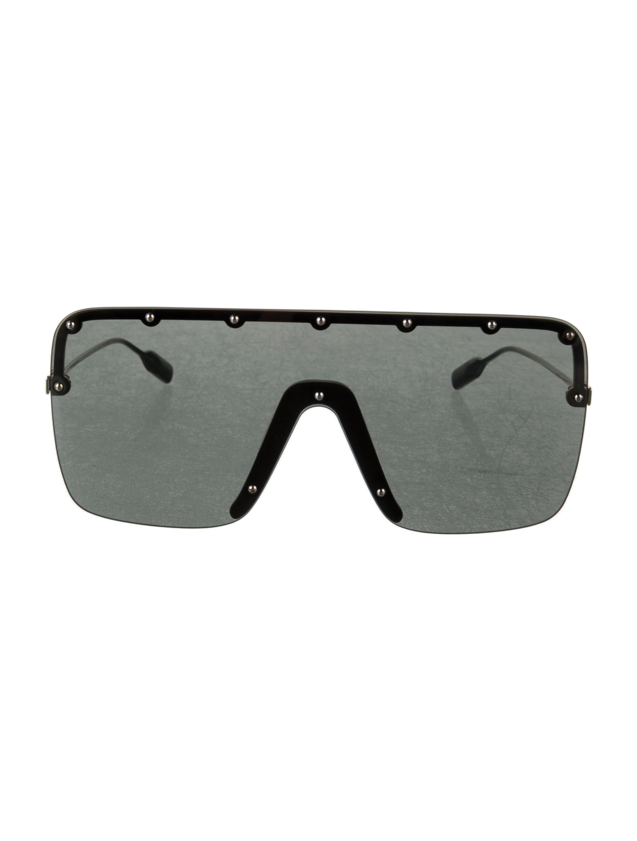 Gucci Shield Mirrored Sunglasses