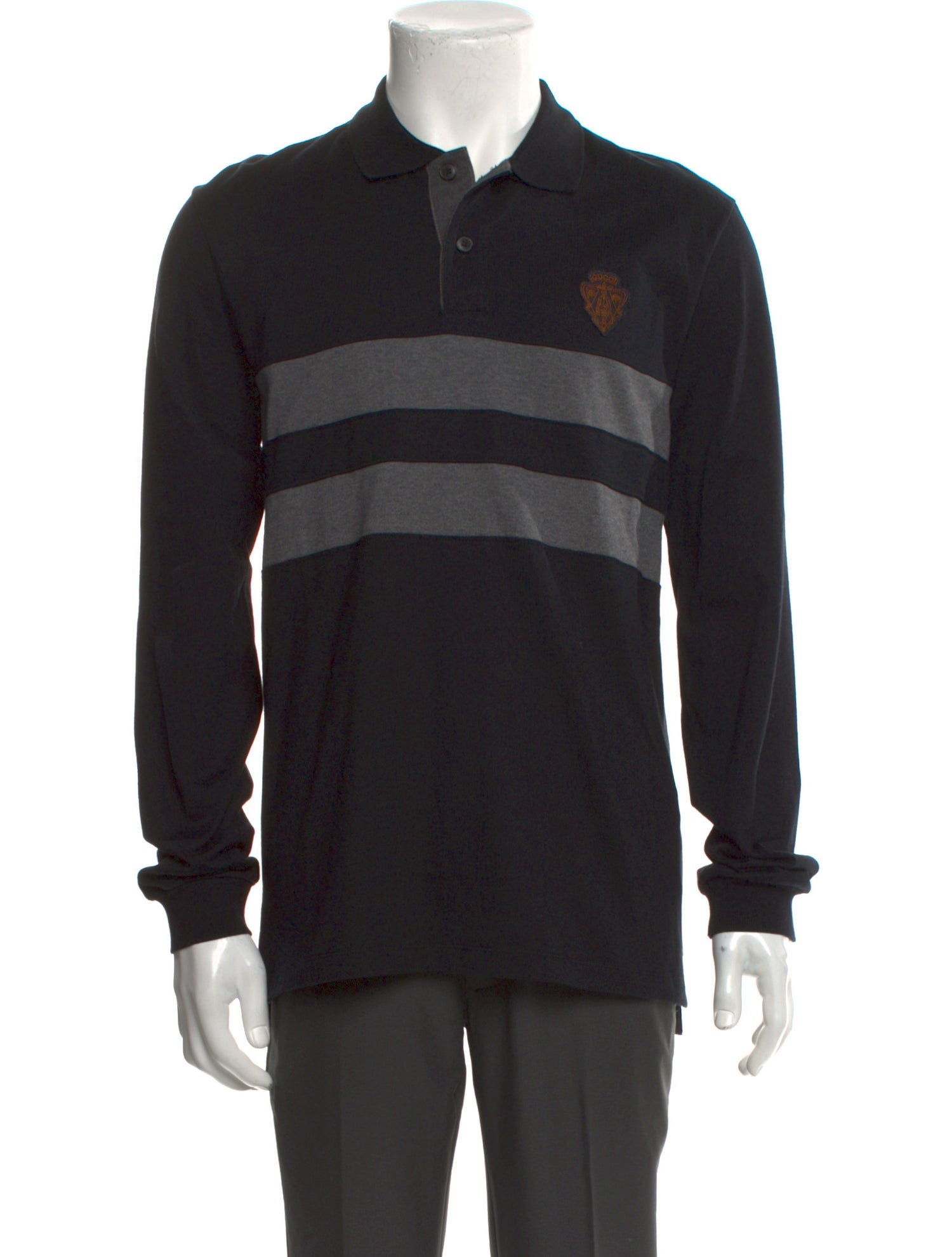 Gucci Web Accent Crew Neck Polo Shirt w/ Tags