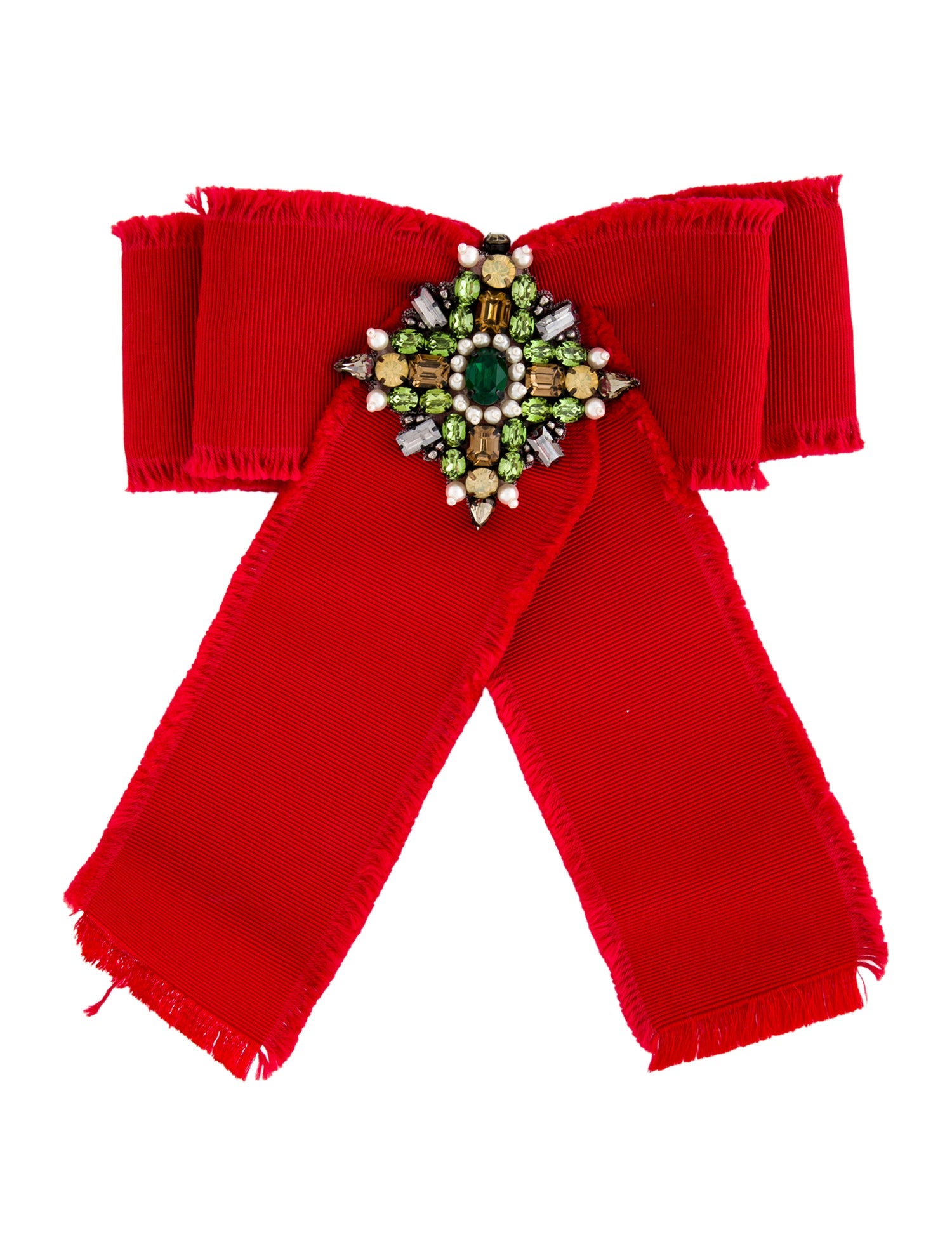 Gucci Grosgrain Bow Pin Brooch