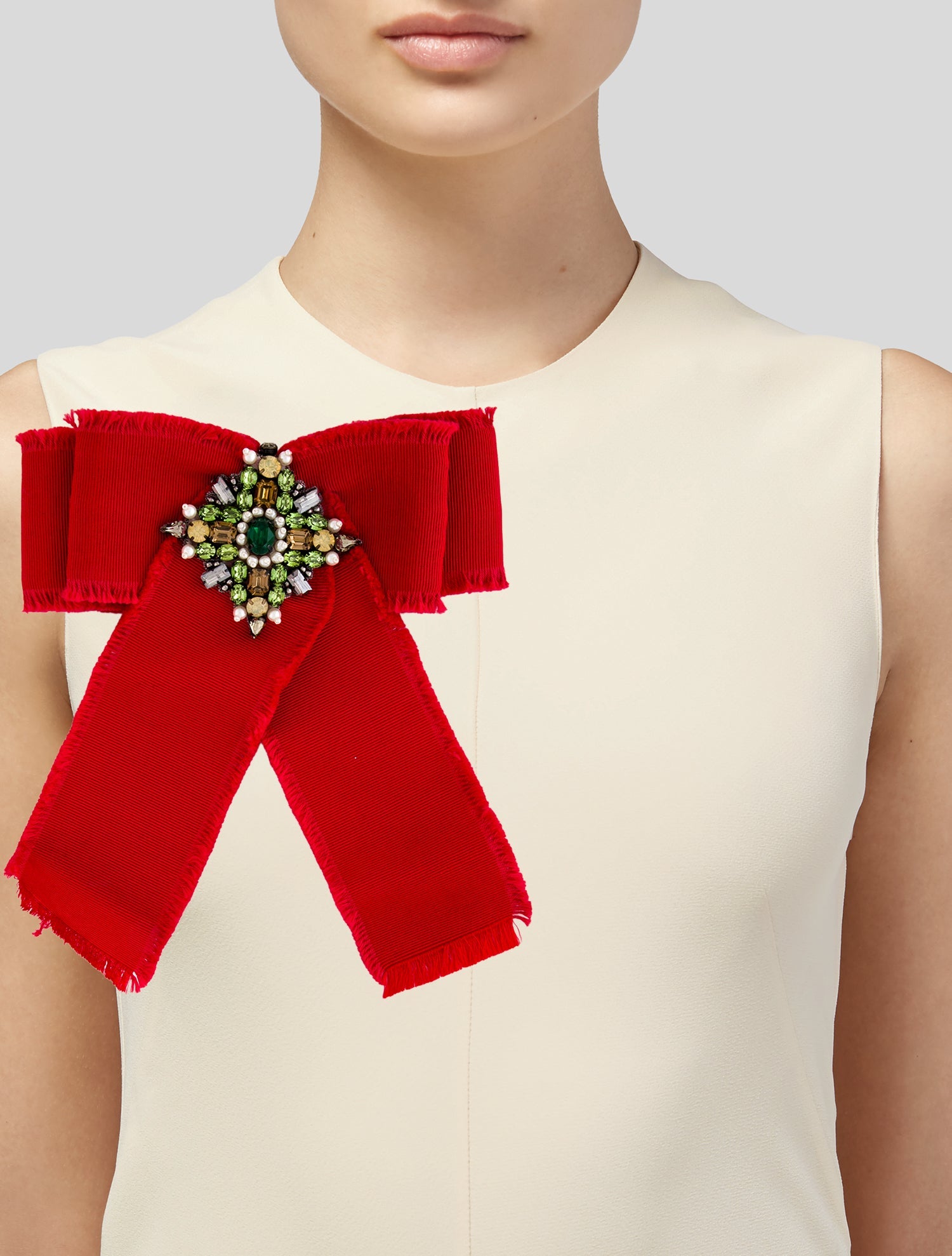 Gucci Grosgrain Bow Pin Brooch