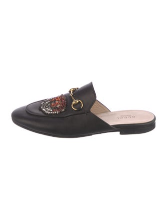 Gucci Horsebit Accent Leather Mules