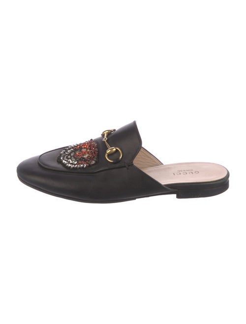 Gucci Horsebit Accent Leather Mules