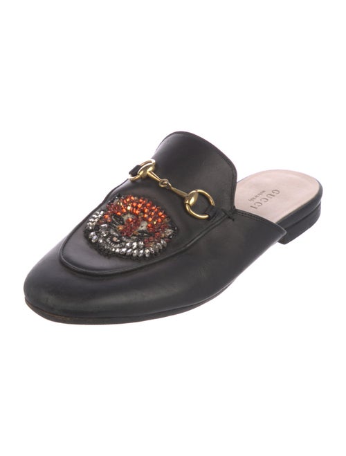 Gucci Horsebit Accent Leather Mules
