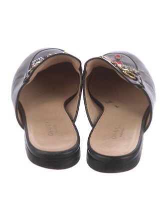 Gucci Horsebit Accent Leather Mules