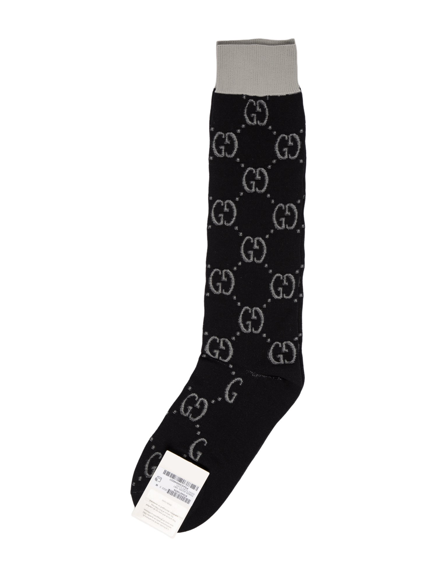 Gucci Men's Black GG Socks w/Tags