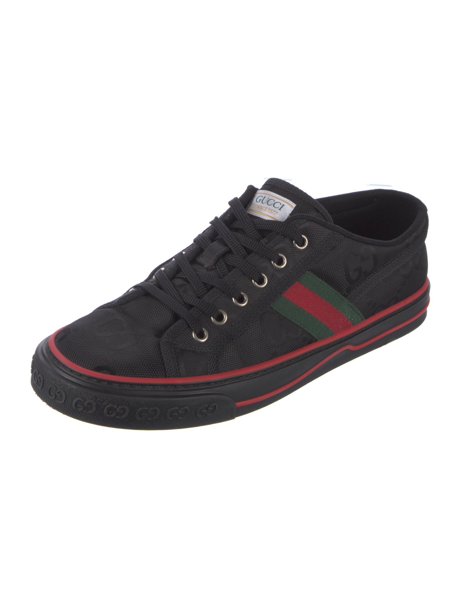 Gucci Web Accent Canvas Sneakers