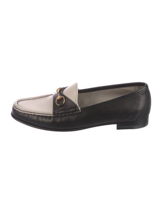 Gucci Horsebit Accent Leather Loafers