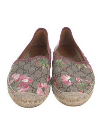 Gucci GG Supreme Whipstitch Trim Espadrilles