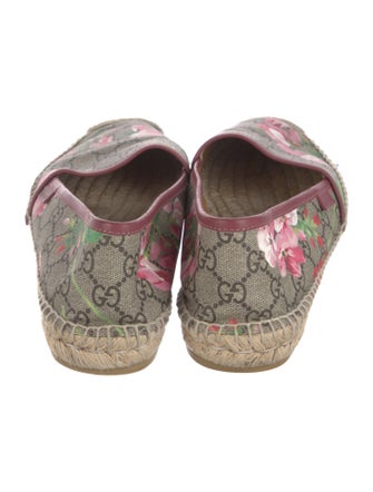 Gucci GG Supreme Whipstitch Trim Espadrilles