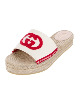 Gucci Interlocking G Logo Canvas Espadrilles