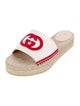 Gucci Interlocking G Logo Canvas Espadrilles