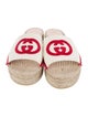 Gucci Interlocking G Logo Canvas Espadrilles
