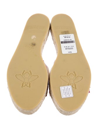 Gucci Interlocking G Logo Canvas Espadrilles