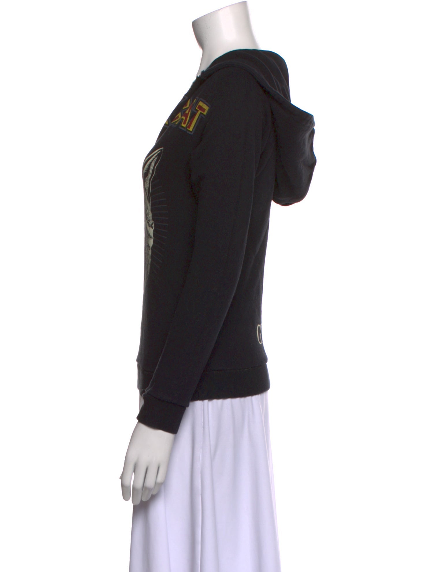 Gucci Graphic Print V-Neck Sweatshirt