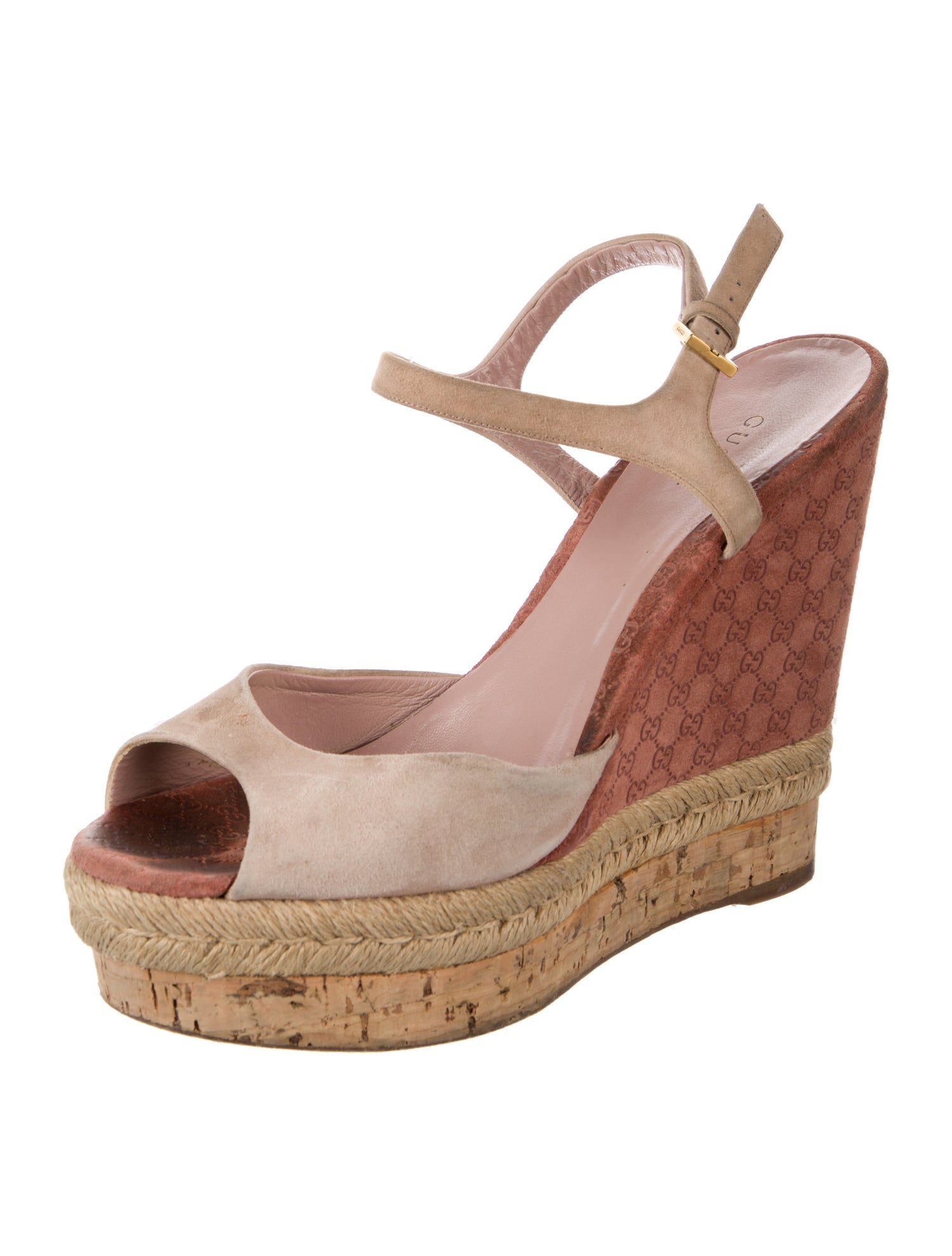 Gucci Suede Slingback Pumps