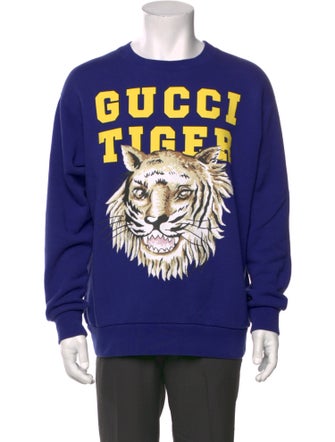 Gucci Graphic Print Crew Neck Pullover