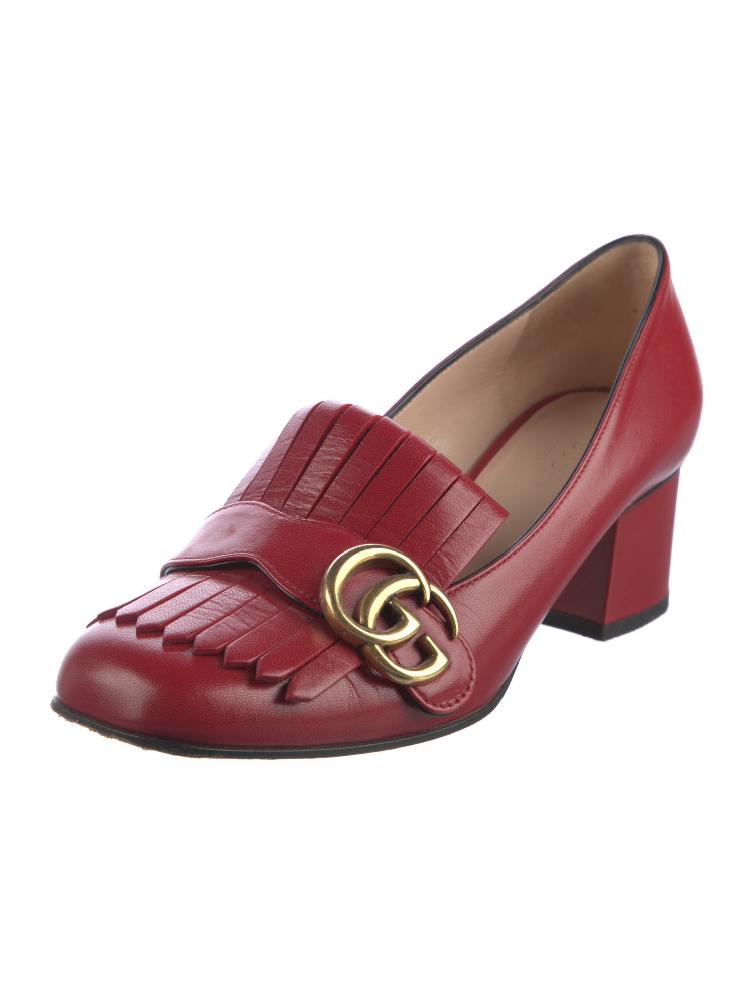 Gucci Marmont Running GG Logo Pumps