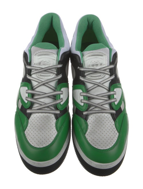 Gucci Leather Colorblock Pattern Sneakers