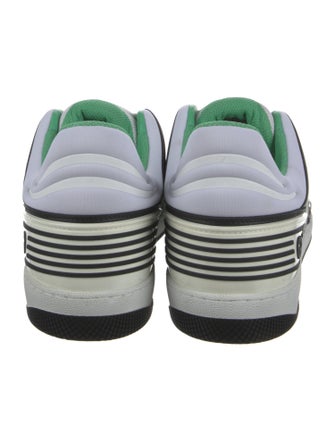 Gucci Leather Colorblock Pattern Sneakers