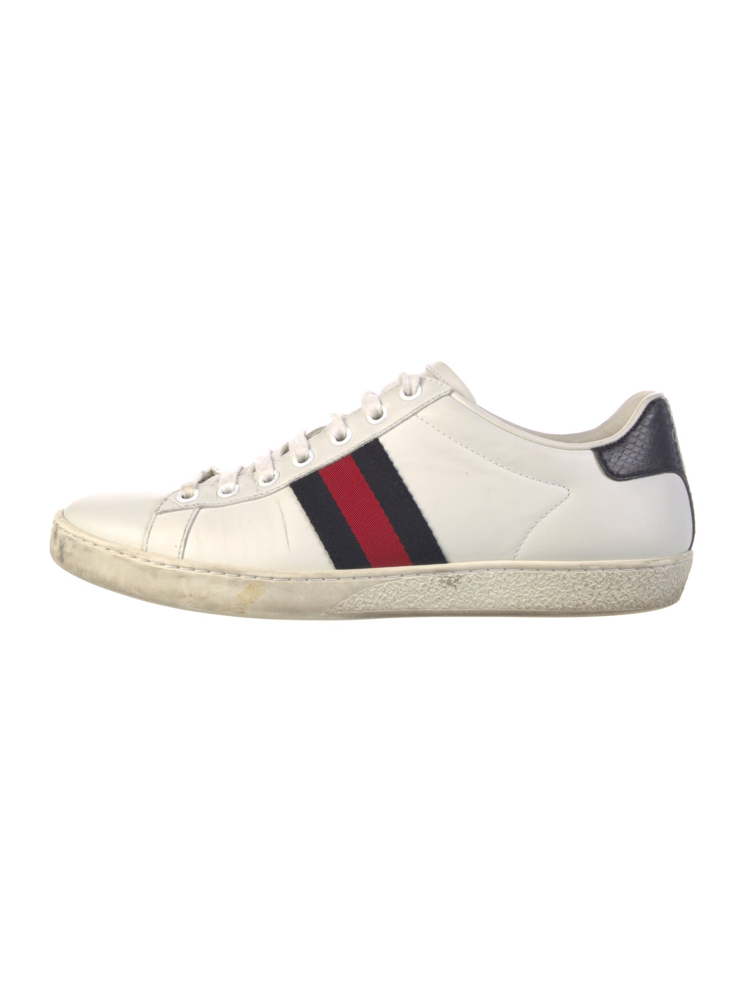 Gucci Sylvie Web Accent Leather Sneakers