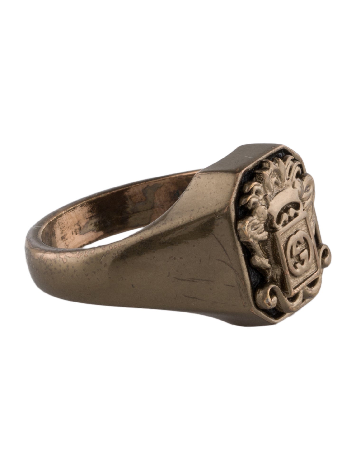 Gucci Crest Signet Ring