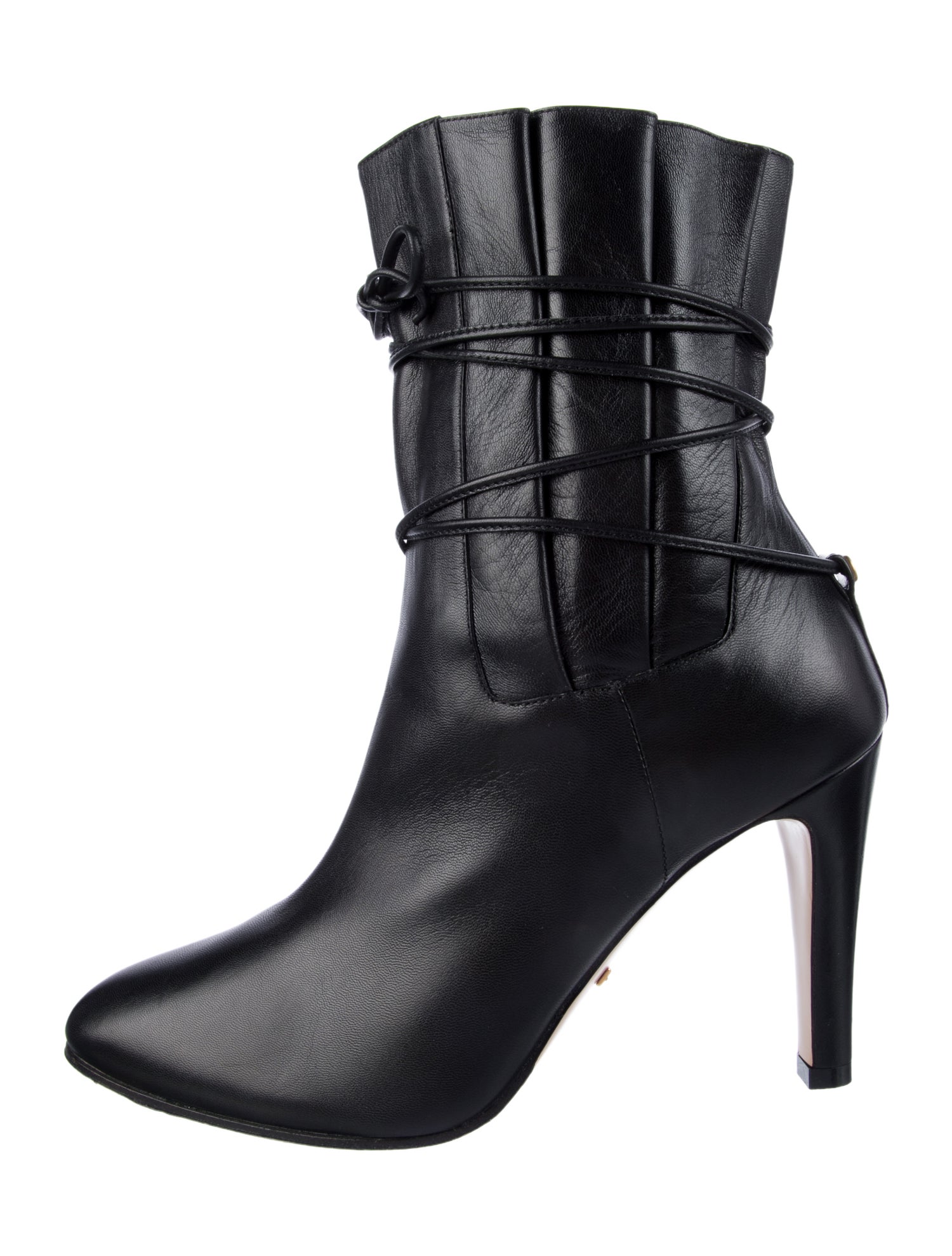 Gucci Double G Logo Leather Boots