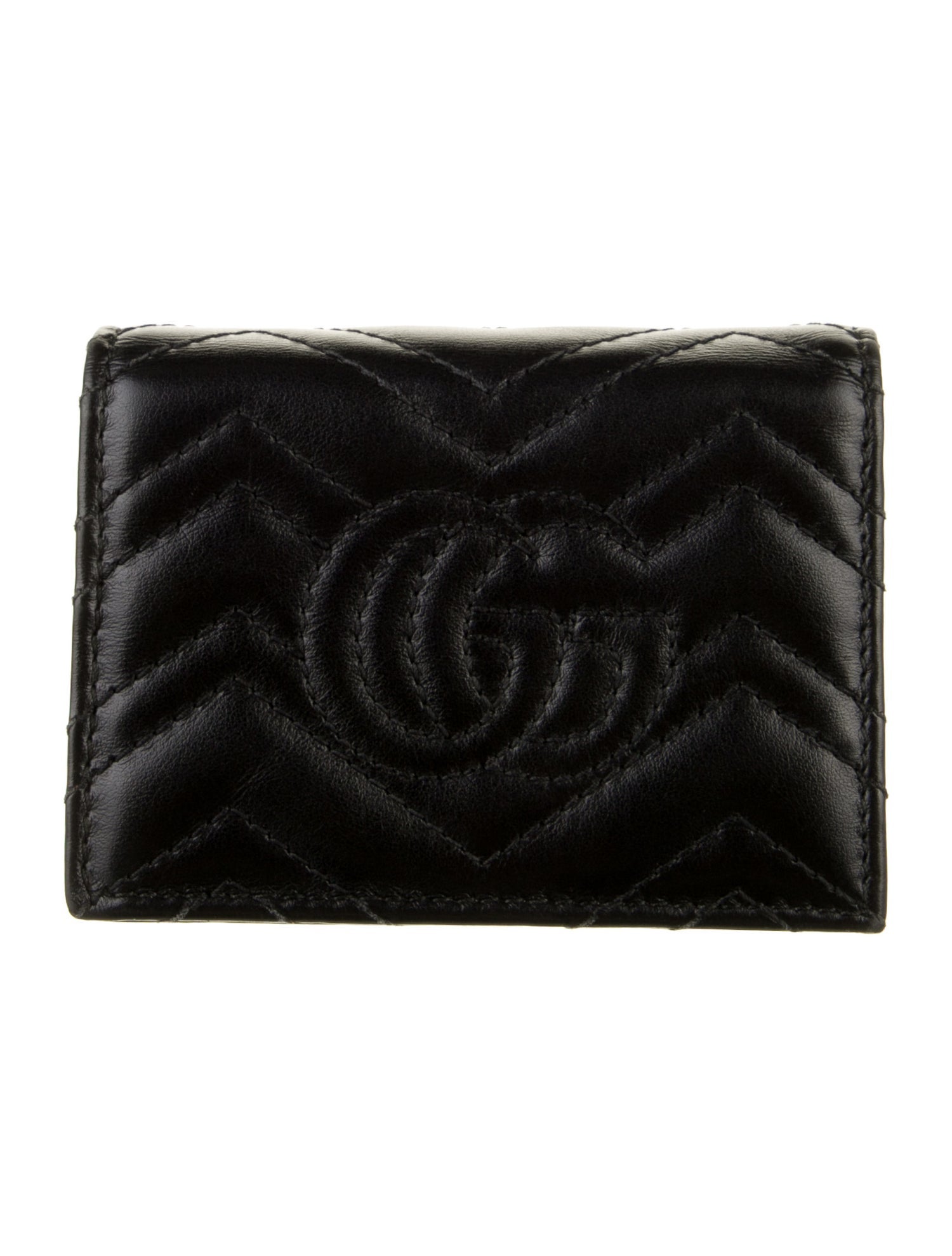 Gucci GG Marmont Compact Wallet Leather Wallet