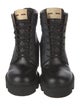 Gucci Quilted Pattern Leather Combat Boots