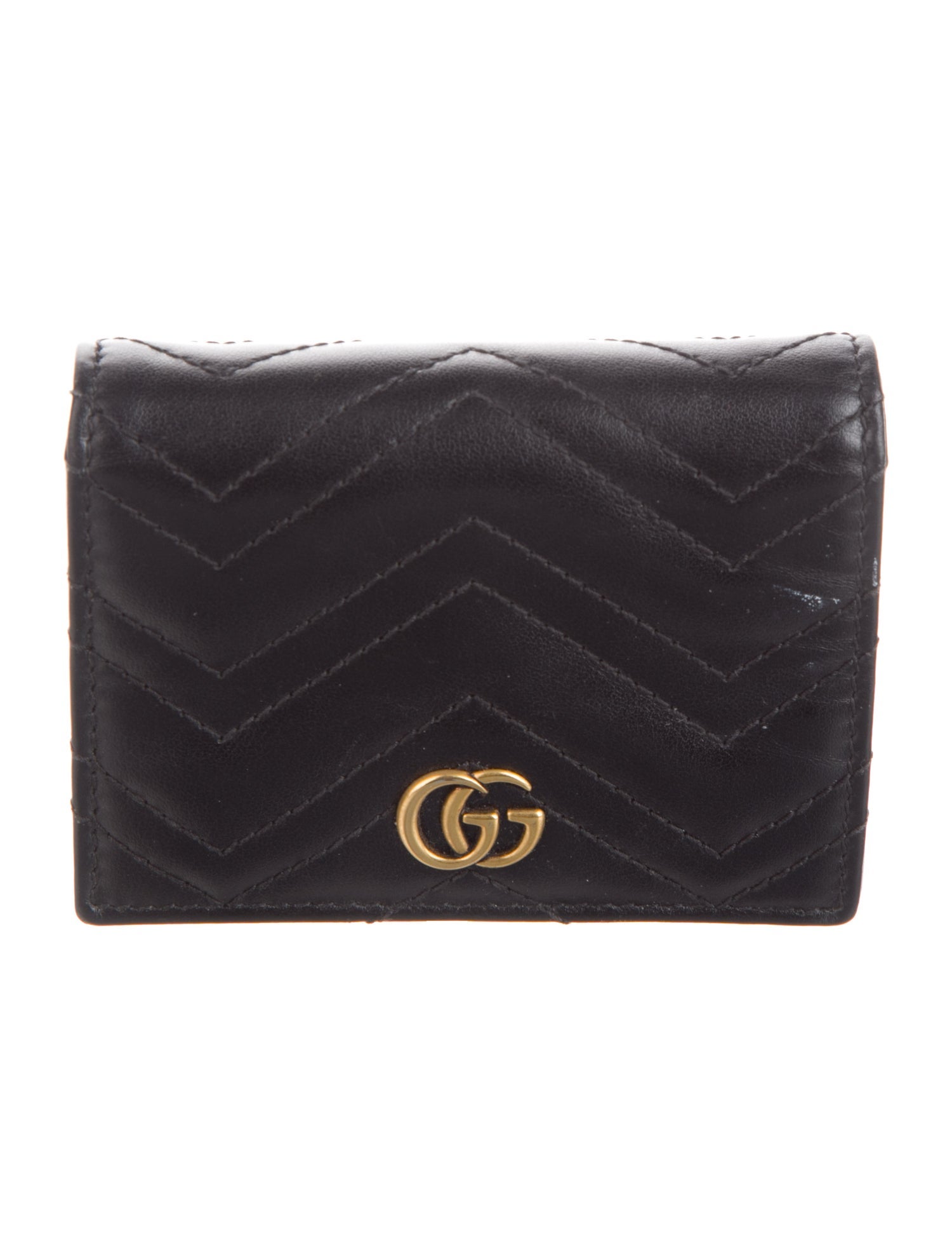 Gucci Marmont Card Case Double G Logo Wallet