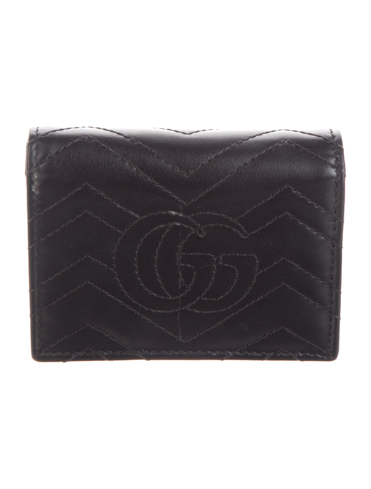 Gucci Marmont Card Case Double G Logo Wallet