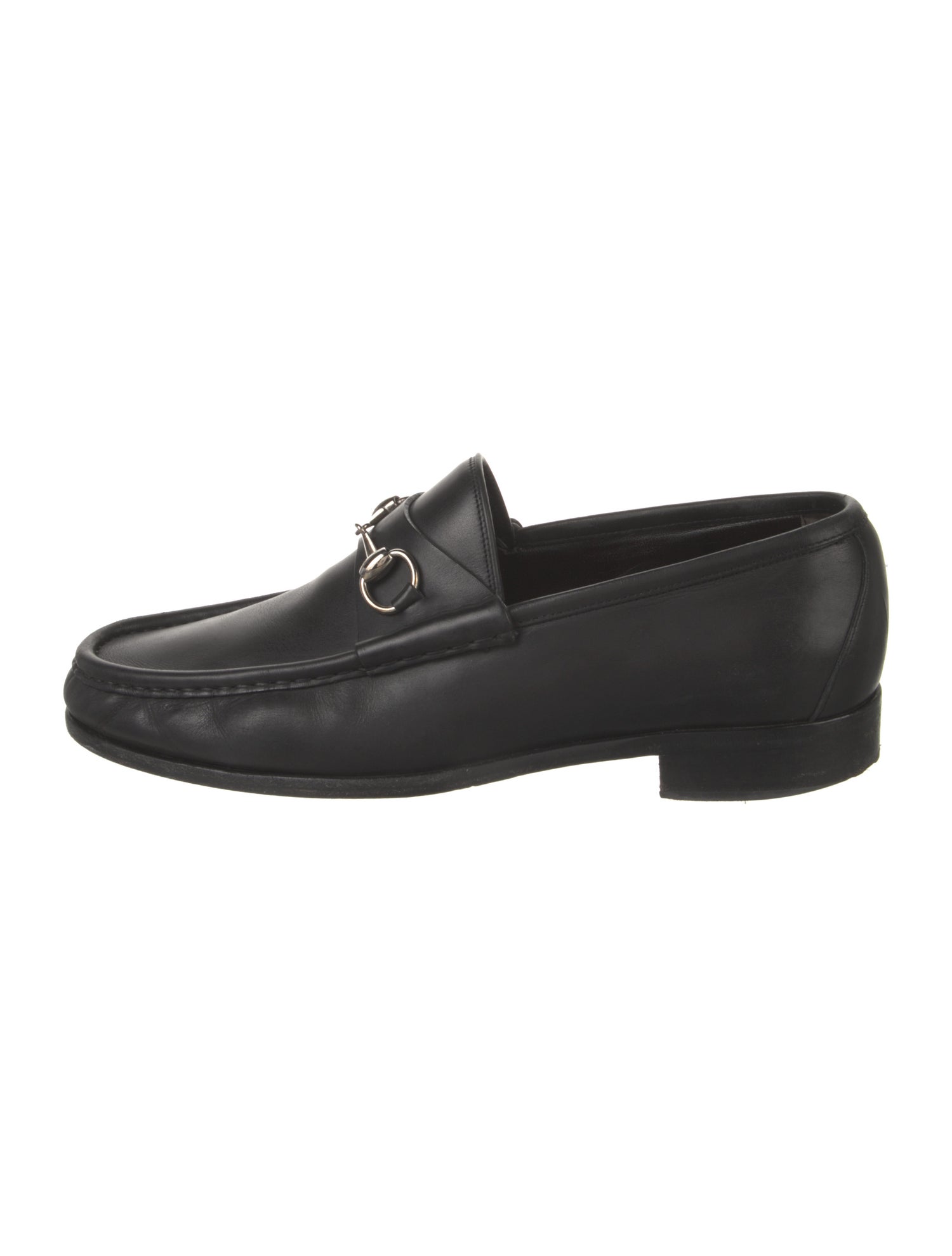 Gucci Horsebit Accent Leather Loafers