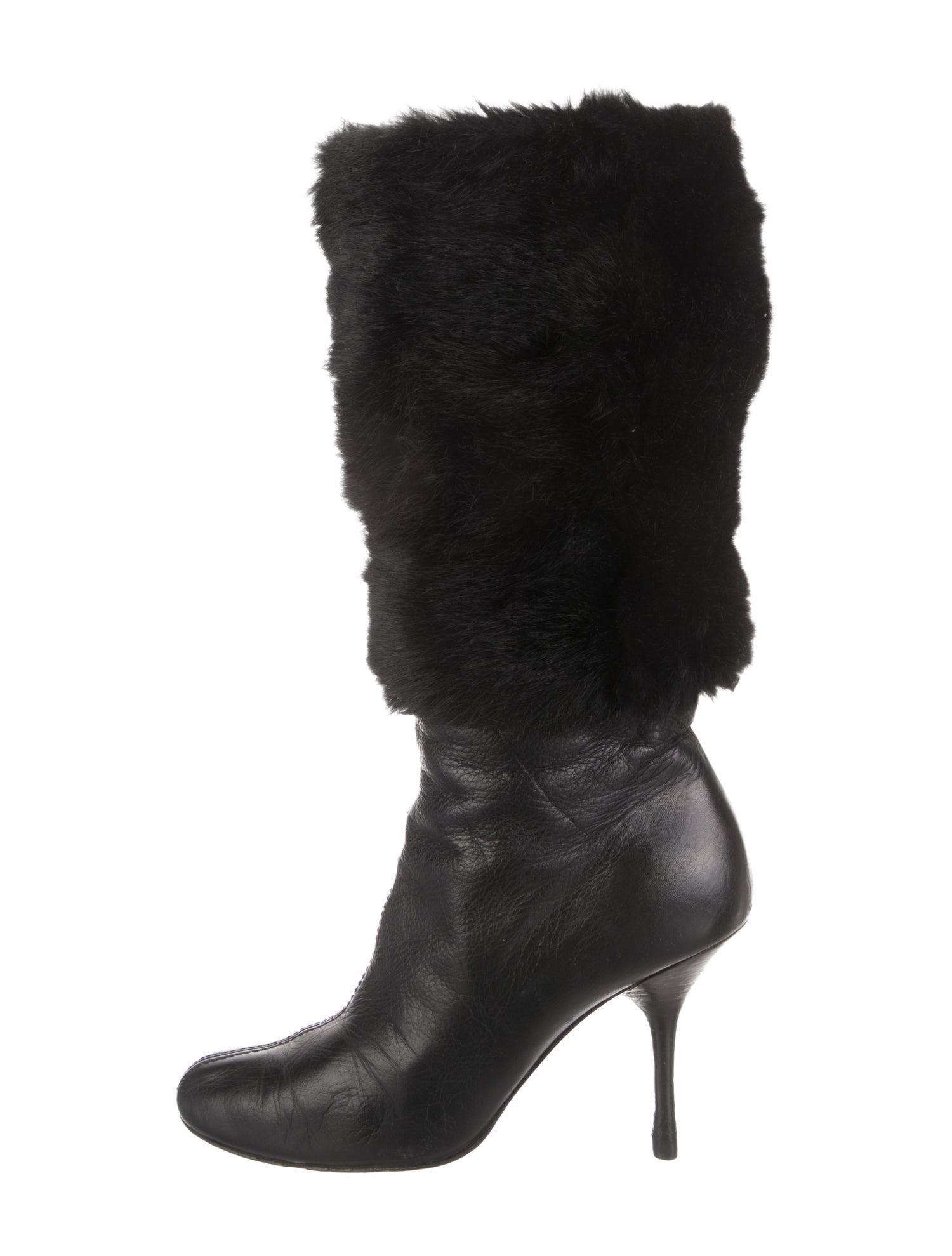 Gucci Fur Fur Trim Boots