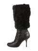 Gucci Fur Fur Trim Boots
