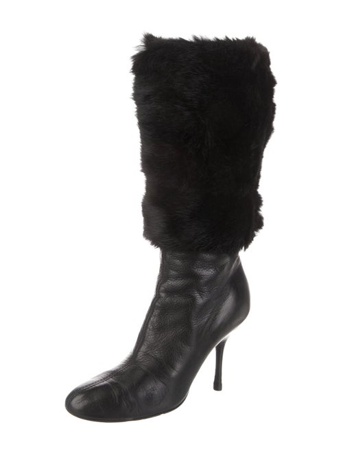 Gucci Fur Fur Trim Boots