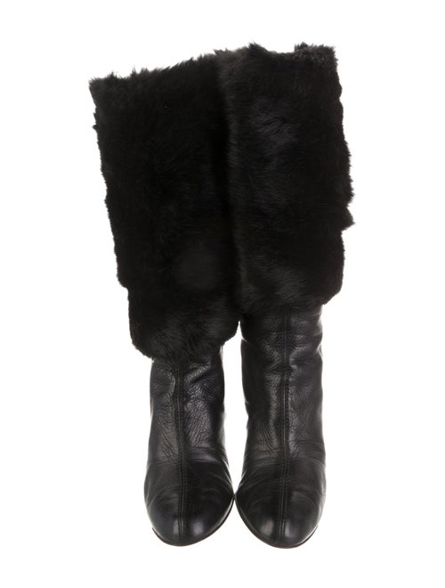 Gucci Fur Fur Trim Boots