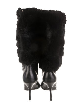 Gucci Fur Fur Trim Boots