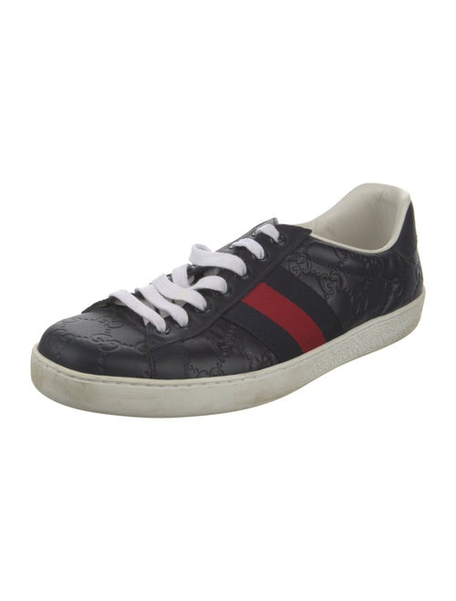 Gucci Sylvie Web Accent Leather Sneakers