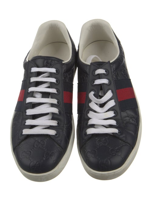 Gucci Sylvie Web Accent Leather Sneakers