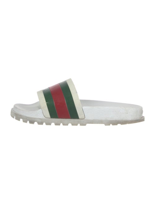 Gucci Web Accent Rubber Slides