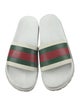 Gucci Web Accent Rubber Slides