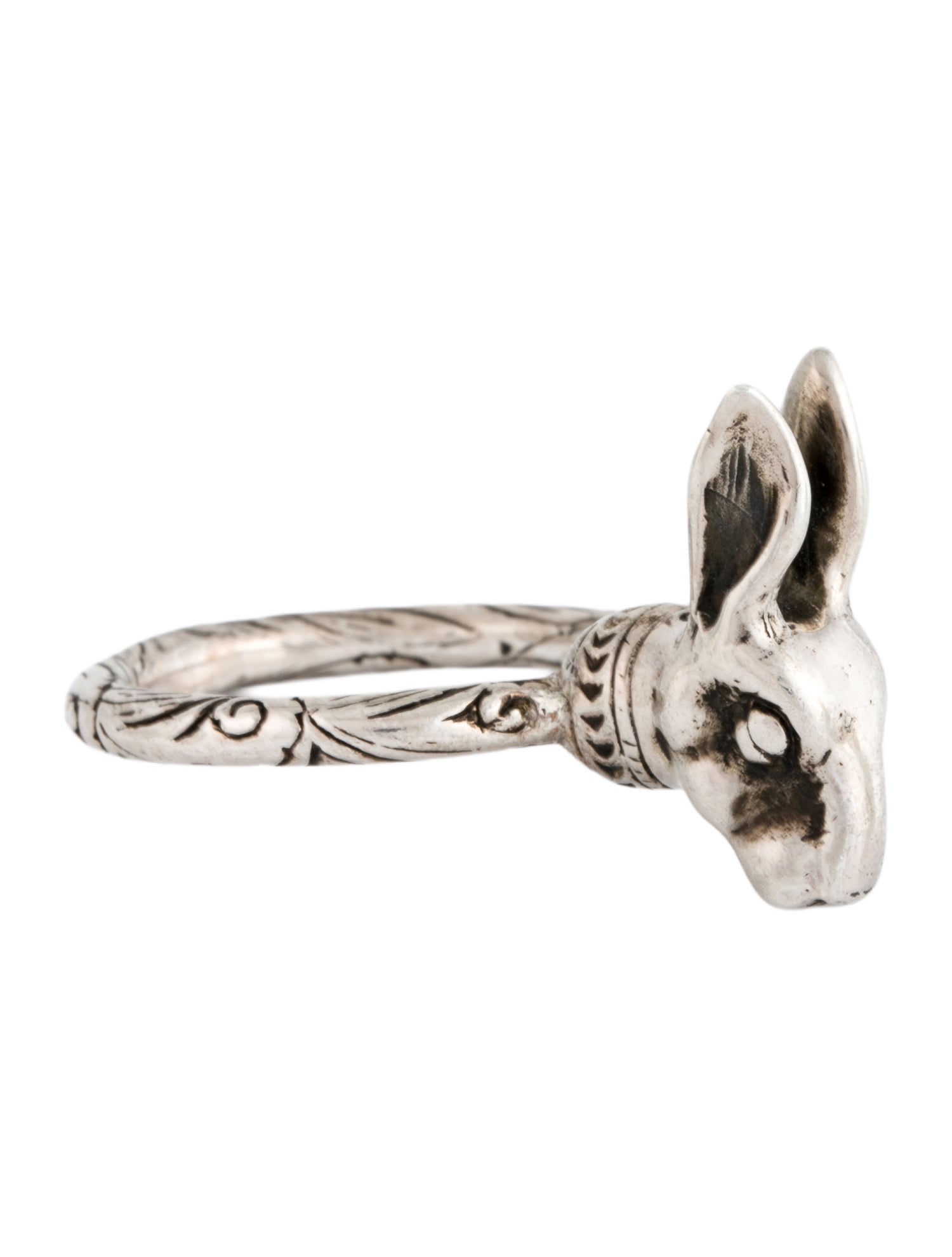 Gucci Anger Forest Rabbit Head Cocktail Ring