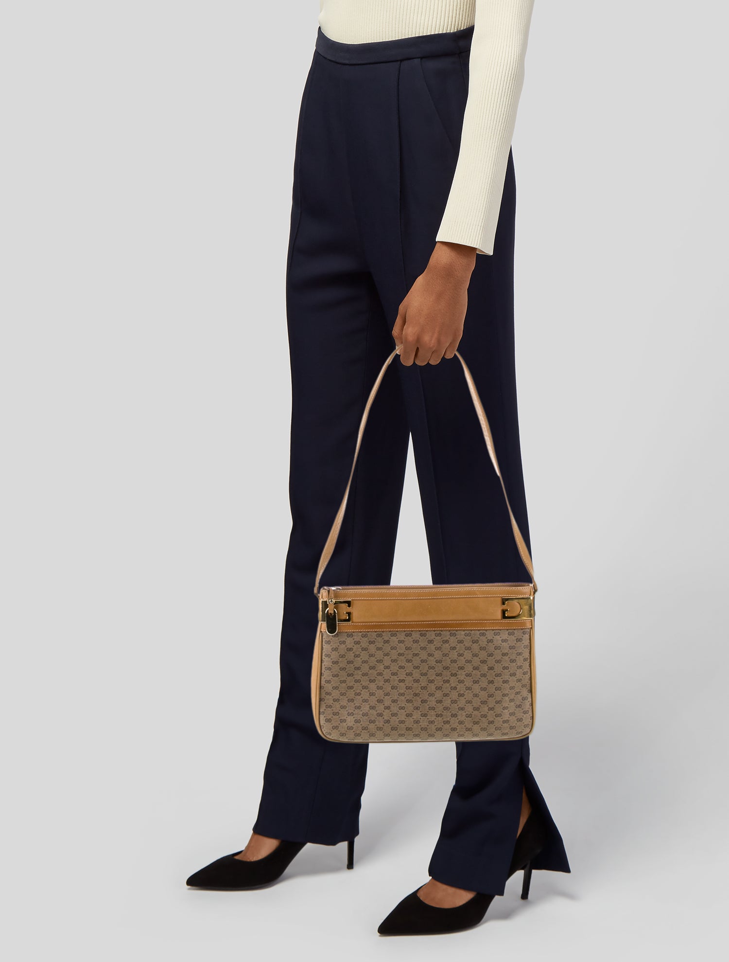 Gucci Web Shoulder Bag Vintage