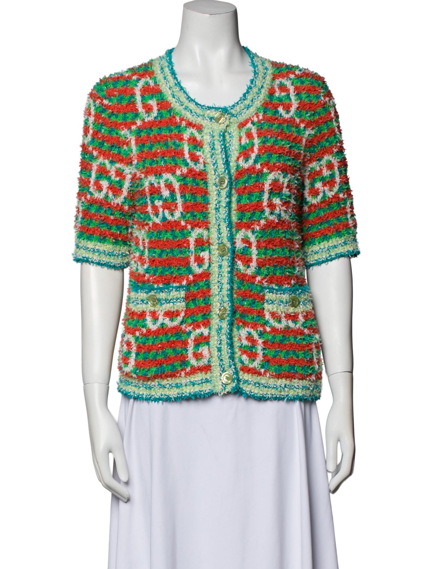 Gucci Striped Crew Neck Sweater