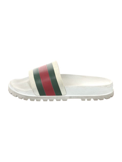 Gucci Web Accent Rubber Slides