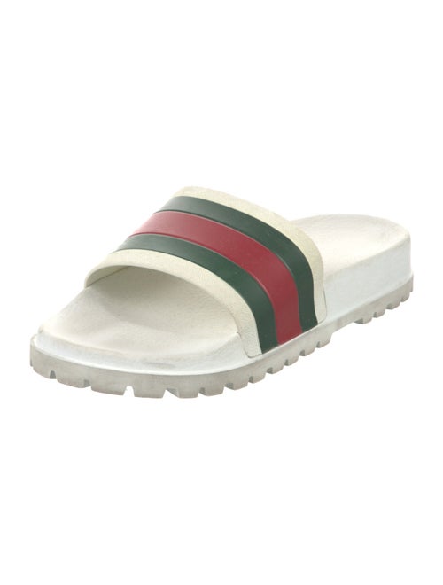 Gucci Web Accent Rubber Slides
