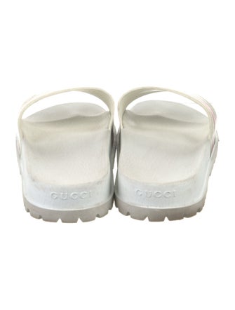 Gucci Web Accent Rubber Slides